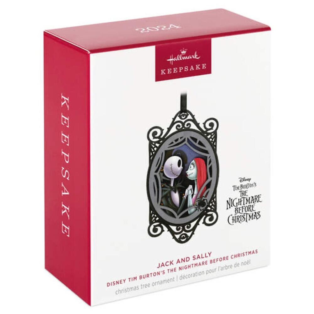 Hallmark Keepsake 2024 Disney Nightmare Before Christmas Jack Sally Ornament